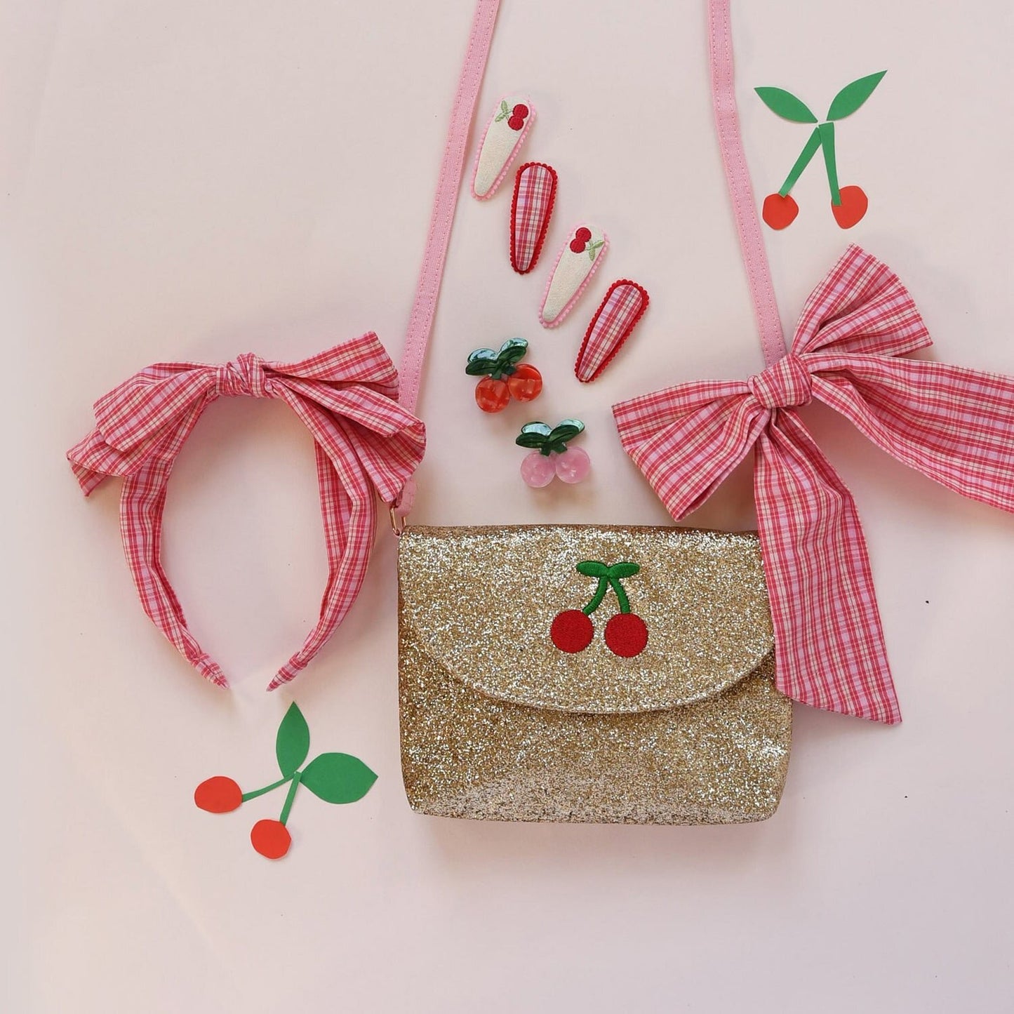 Plaid Oversized Bow Clip