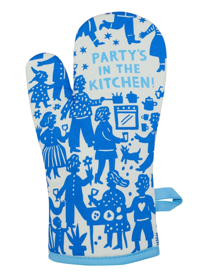 Party's in the Kitchen Oven Mitt