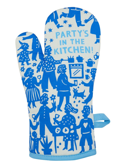 Party's in the Kitchen Oven Mitt