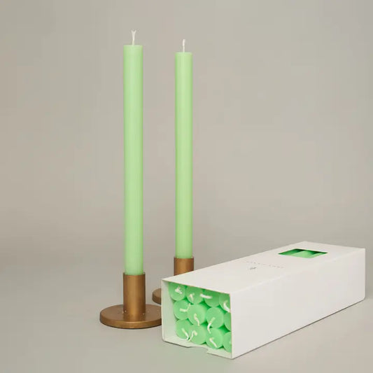 Dinner Candle (single candle) - Fluoro Green