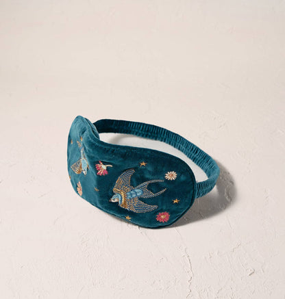 Swallows Eye Mask: Rich Blue / Velvet