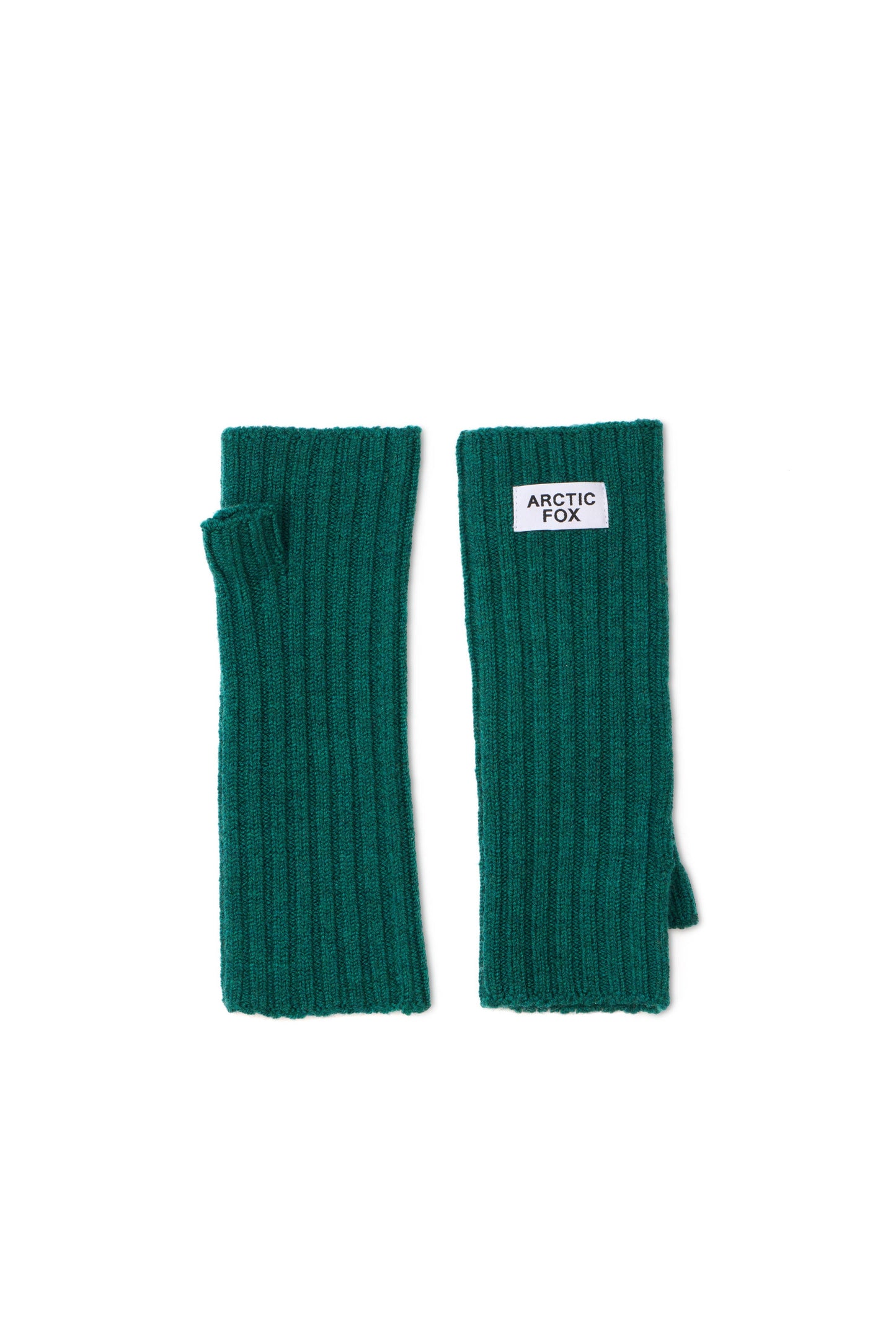 Merino Wool Fingerless Gloves - Alpine Fern - AW25