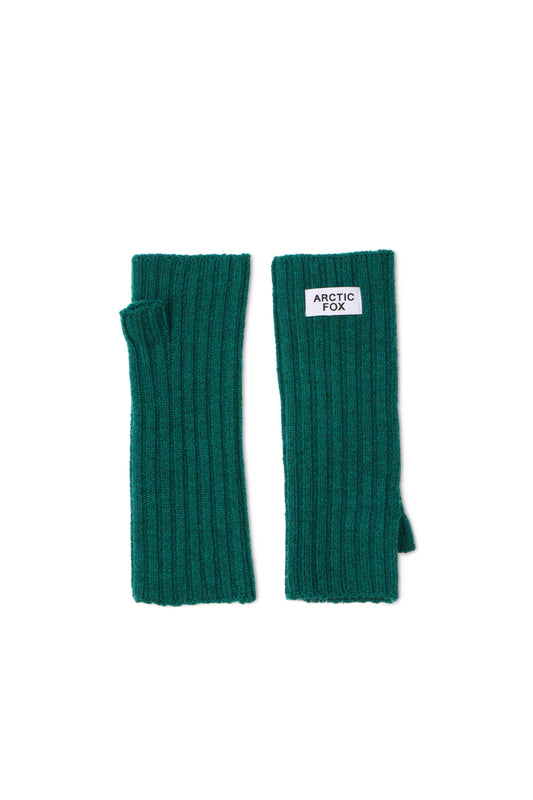 Merino Wool Fingerless Gloves - Alpine Fern - AW25