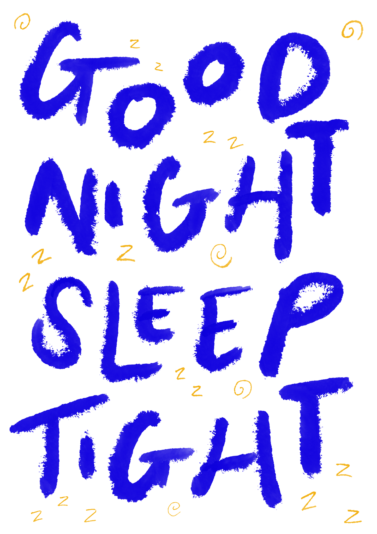 Good night sleep tight print: A5