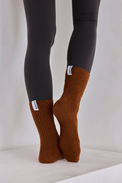 Cosy Socks - 100% Recycled - Sepia - AW25