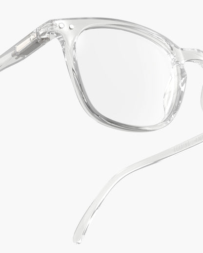 Unisex Reading Glasses - Style E - Crystal +3