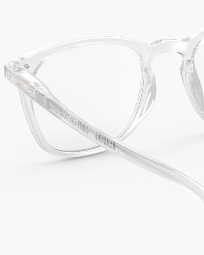 Unisex Reading Glasses - Style E - Crystal +3