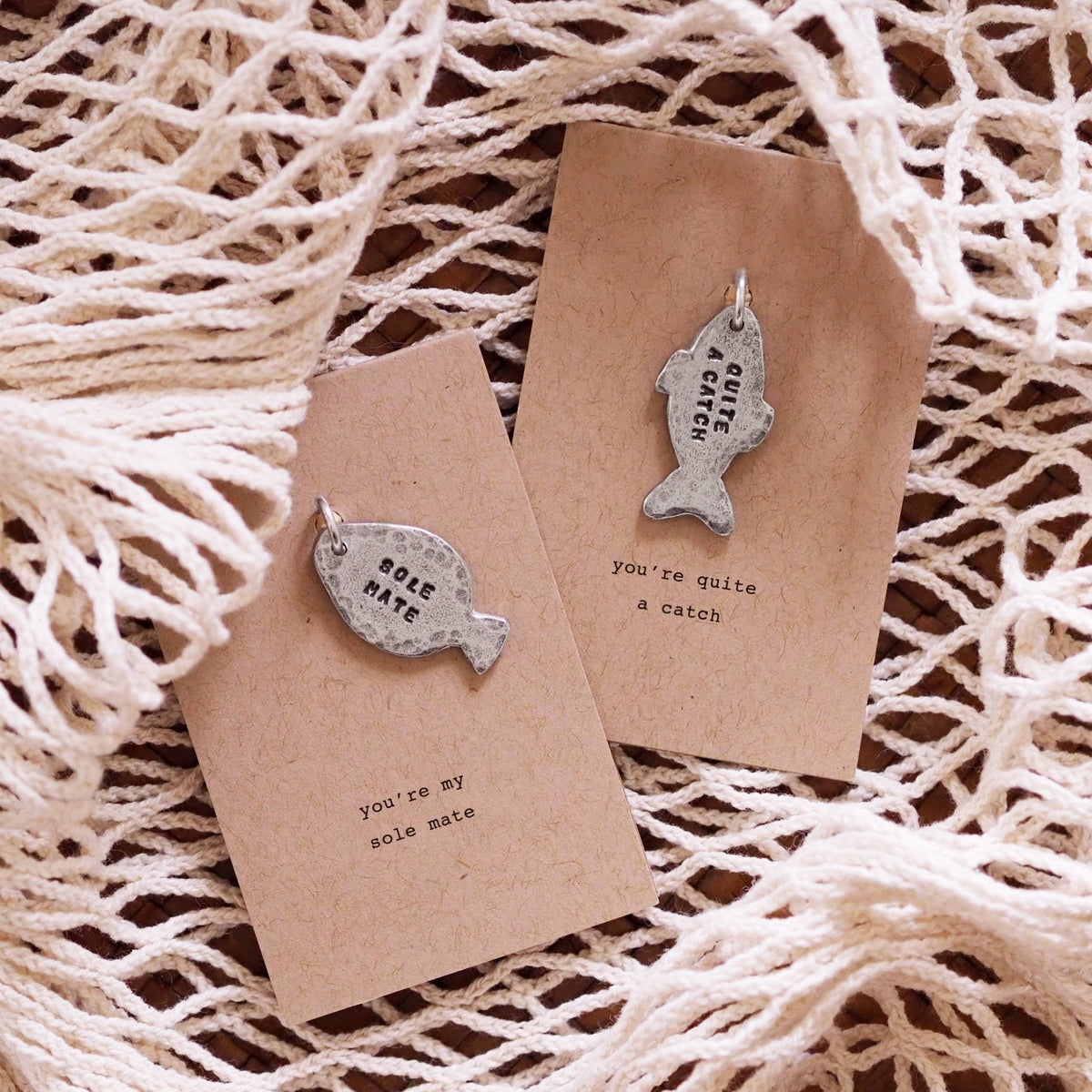 'Sole Mate' Fish Keyring Charm