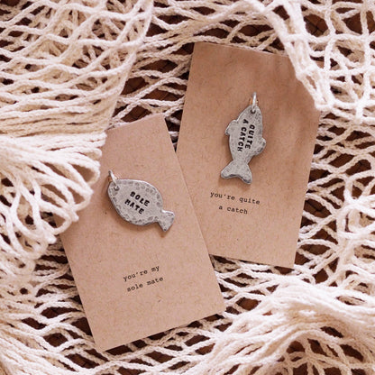 'Sole Mate' Fish Keyring Charm