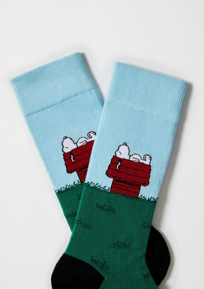 BeSnoopy House - 100% Organic Cotton Socks: Green / Intl / 36/40