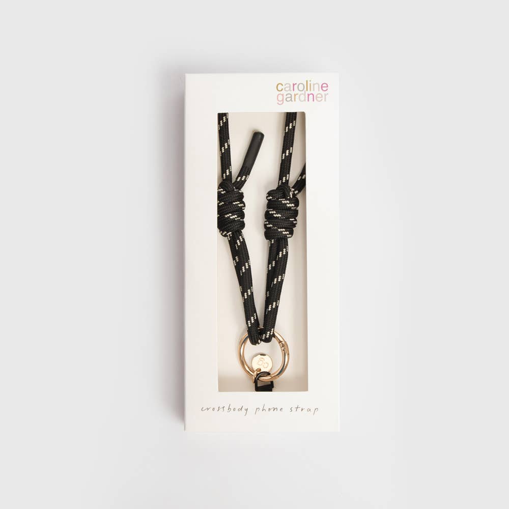 Black Cord Long Phone Strap