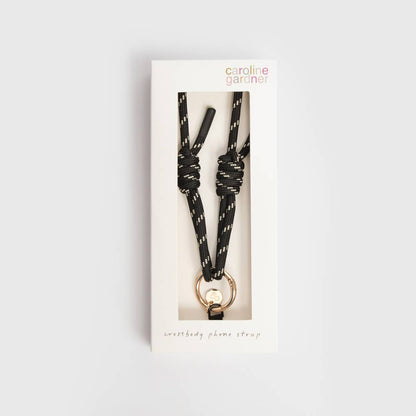 Black Cord Long Phone Strap