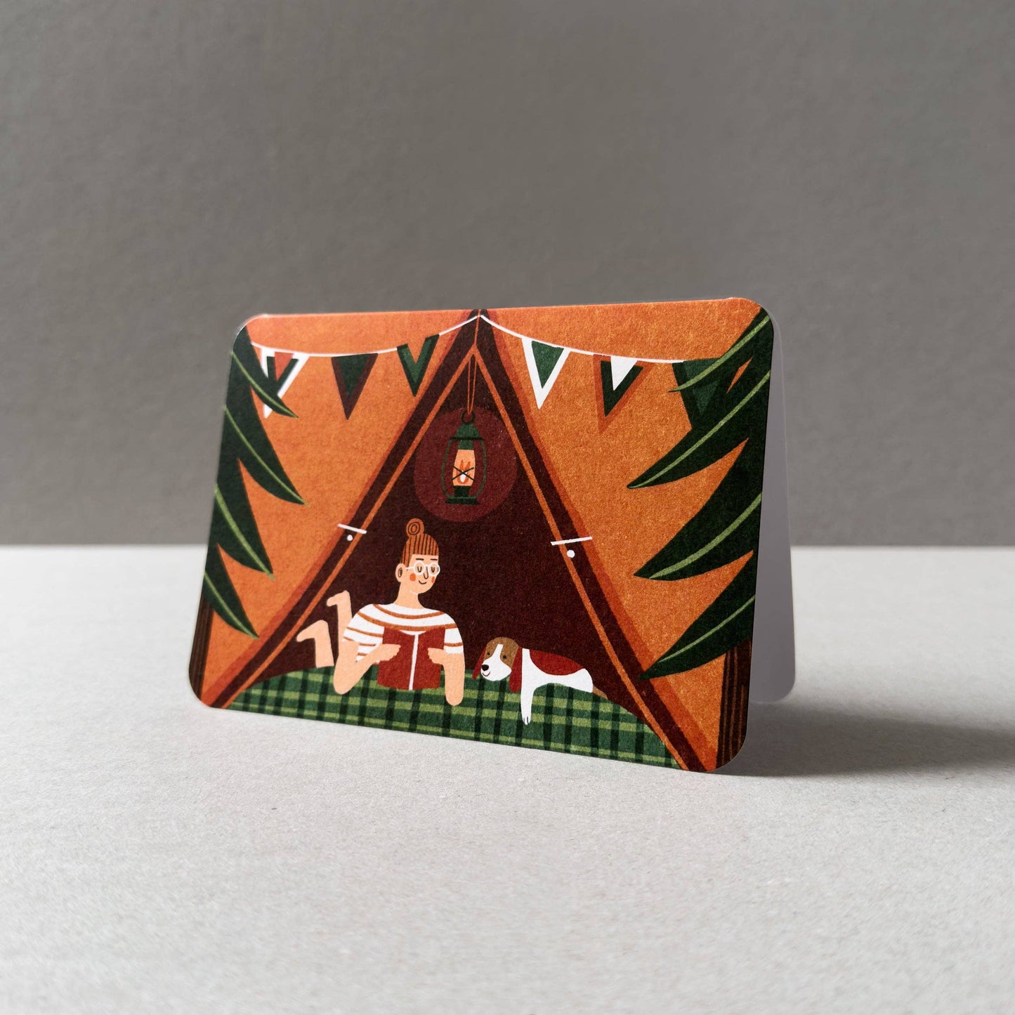 Camping Greetings - Red Tent