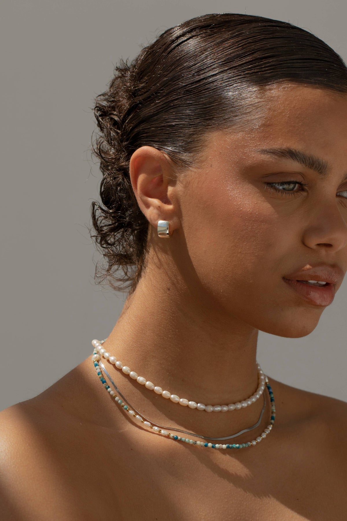 ZOE - Easy Everyday Hoop Earrings Silver