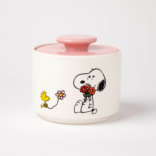 Peanuts Candy Jar Love is in Bloom