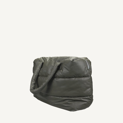Camill Big Puffy Weekend Bag in Olive Night by Tinne + Mia
