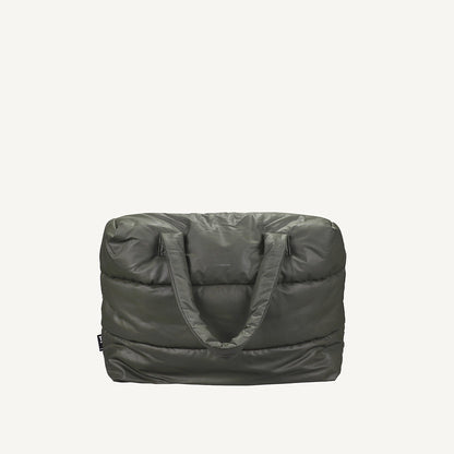 Camill Big Puffy Weekend Bag in Olive Night by Tinne + Mia