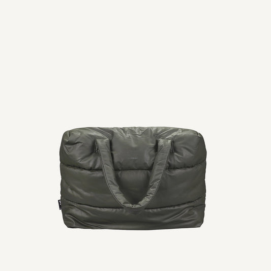 Camill Big Puffy Weekend Bag in Olive Night by Tinne + Mia