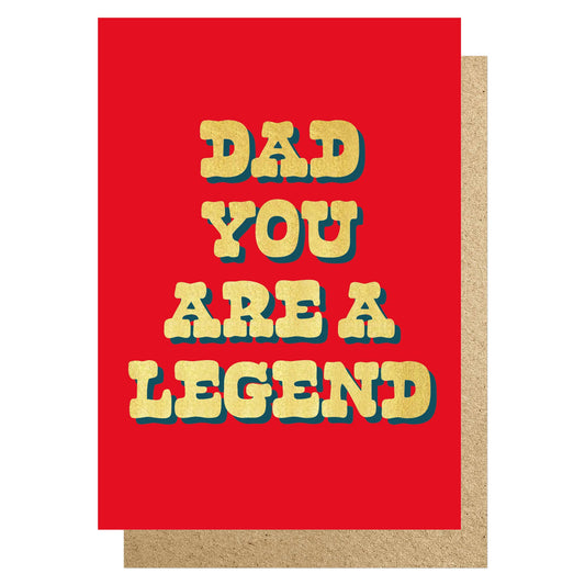 Dad you are a Legend foil card