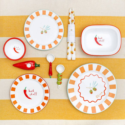 Yellow Stripe Cotton XL Tablecloth - 160cm x 250cm | Summer Tableware |