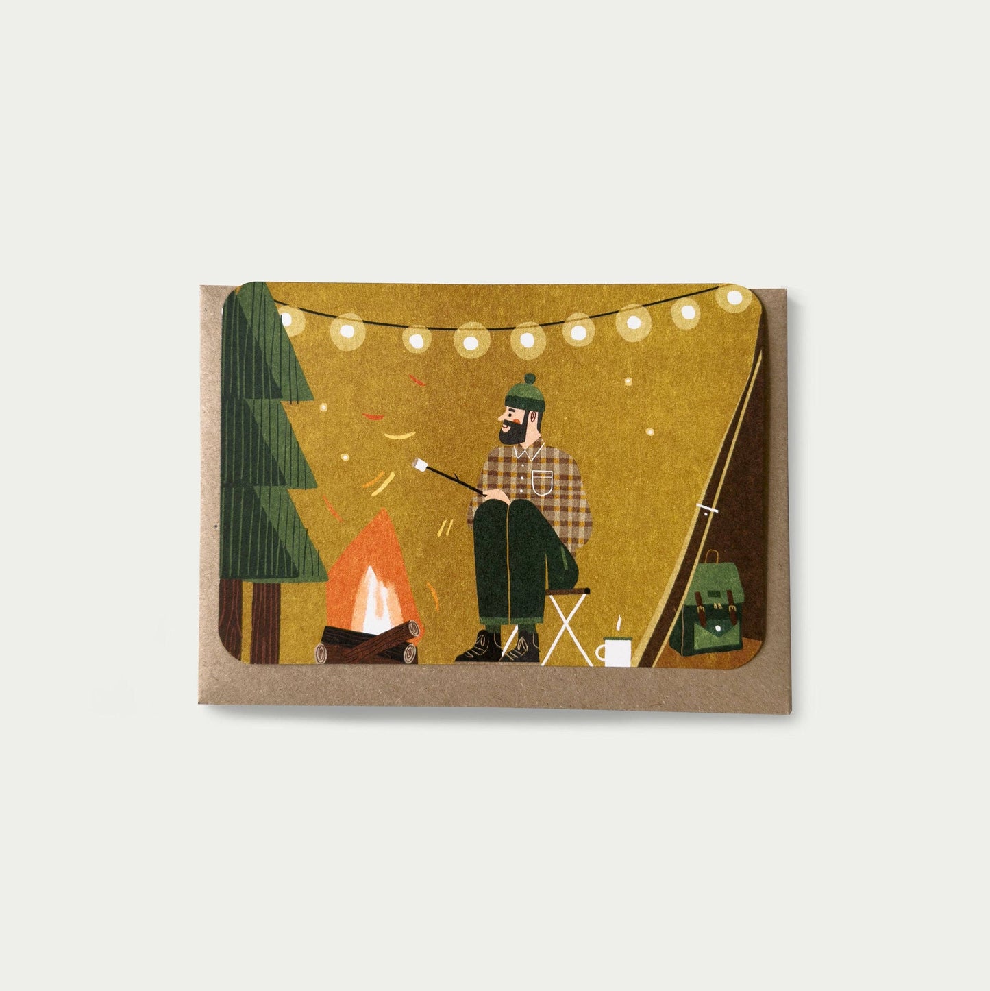 Camping Greetings - Yellow Tent