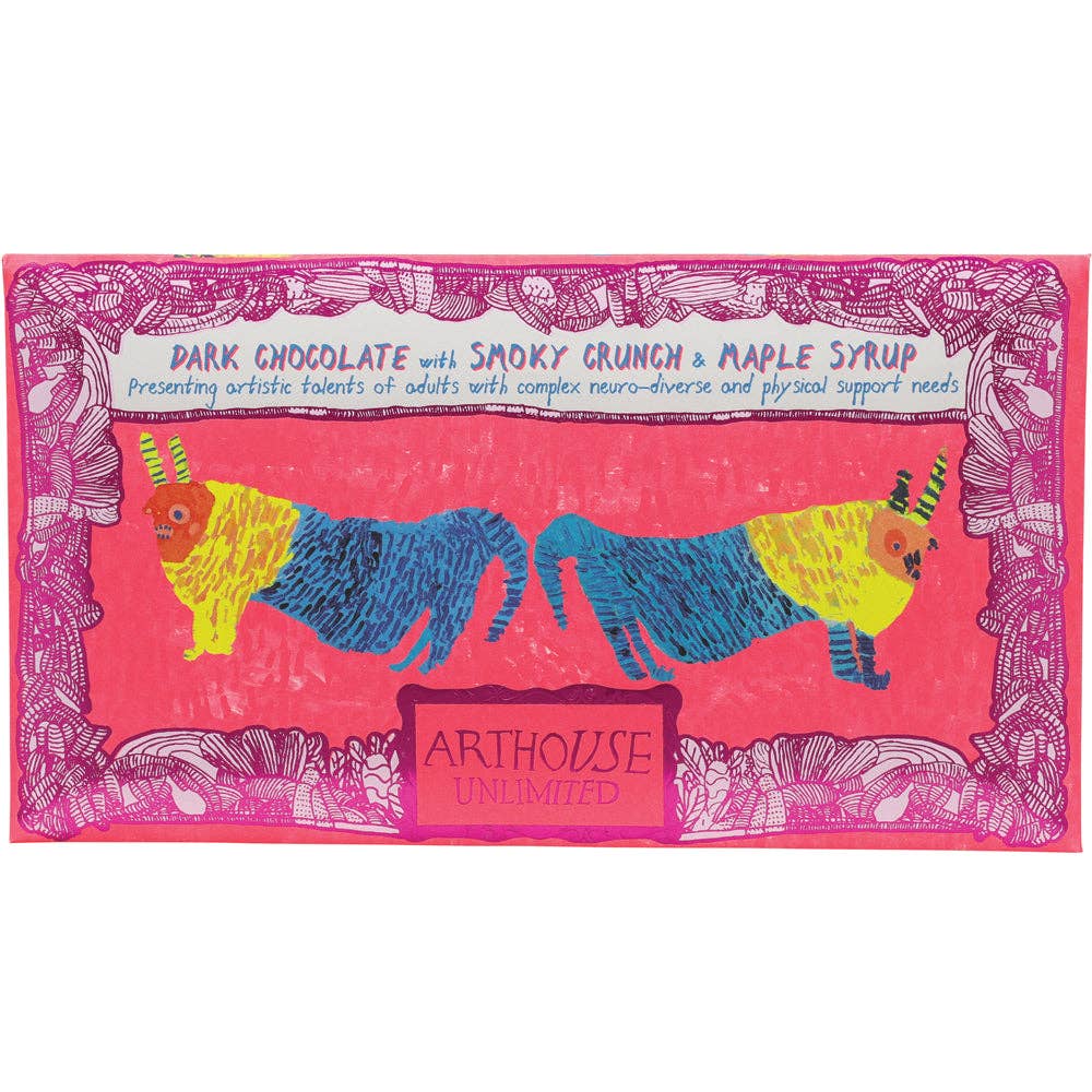 Before & After the Dentist, Dark Chocolate Bar with Smoky Crunch & Maple Syrup