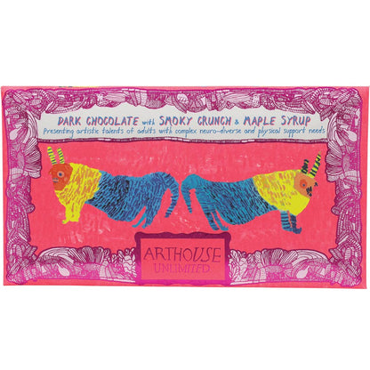 Before & After the Dentist, Dark Chocolate Bar with Smoky Crunch & Maple Syrup