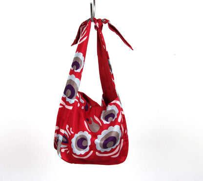 Bobby Bag in Red Zora Silk