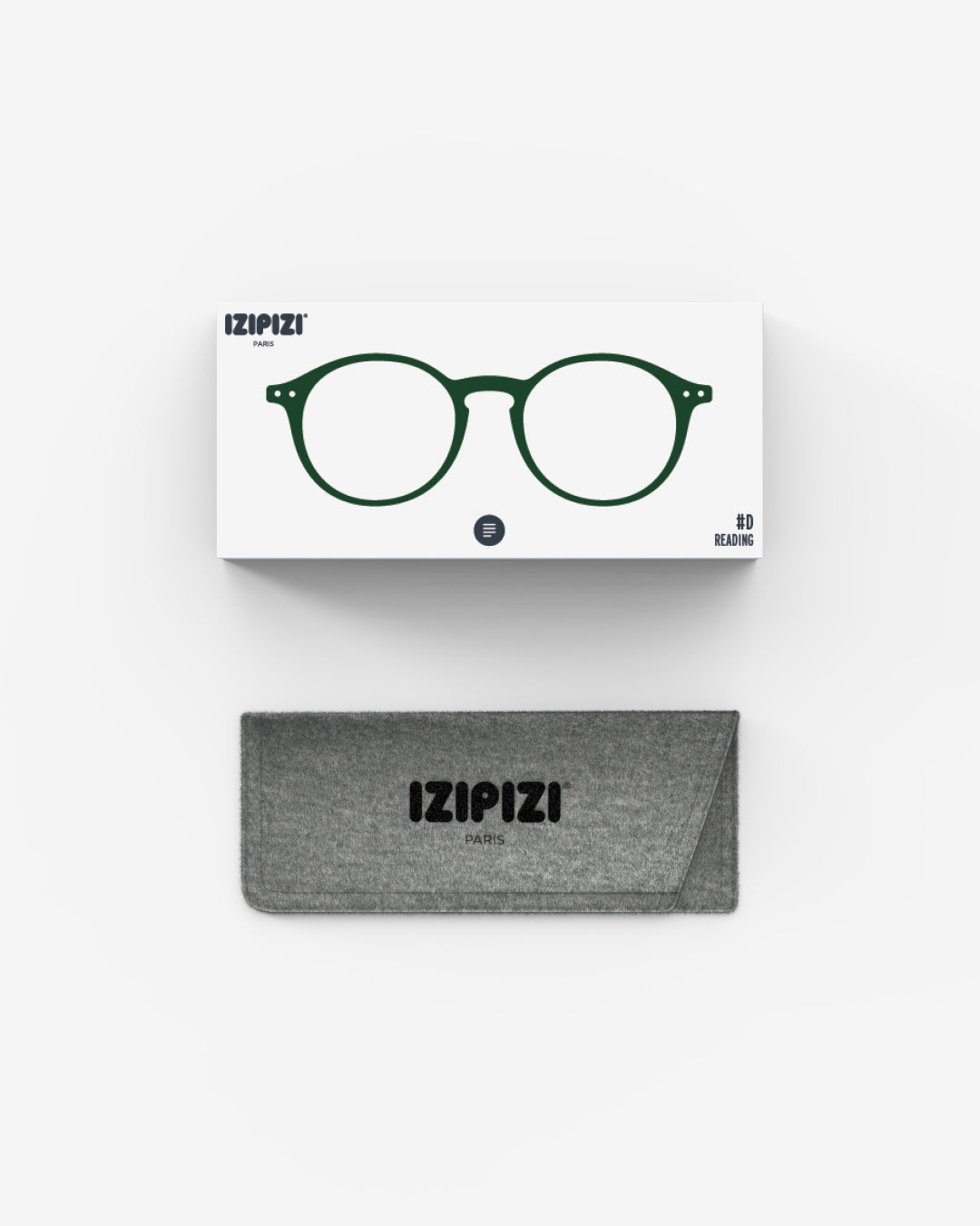 Unisex Reading Glasses - Style D - Kaki Green +1.5