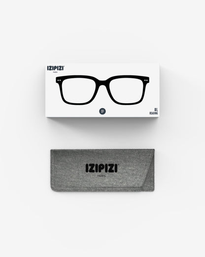 Unisex Reading Glasses - Style L - Black +1