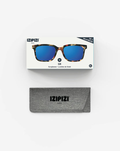 Unisex Sunglasses - Style L - Tortoise Mirror