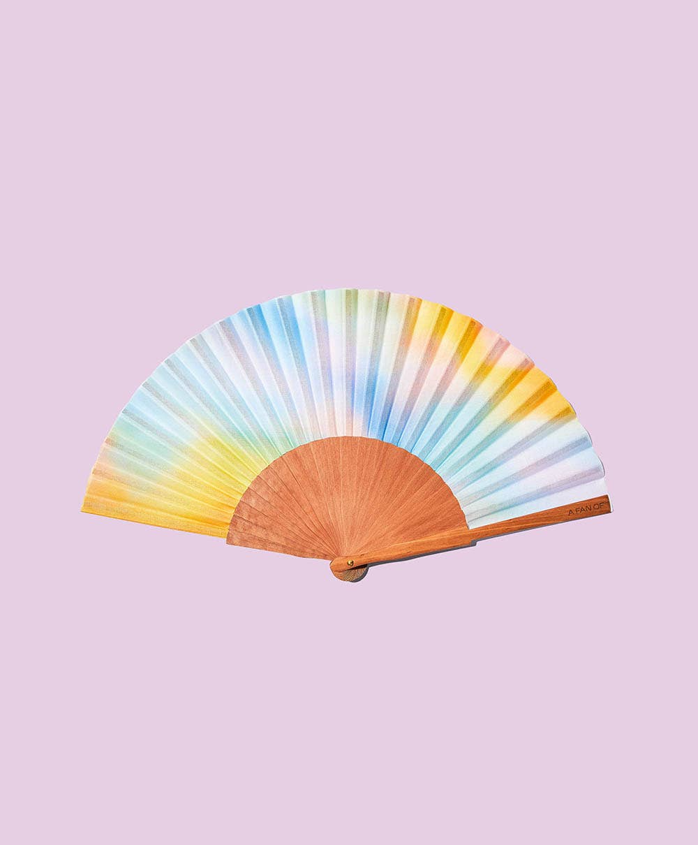 Aurora Skies Handmade Fan