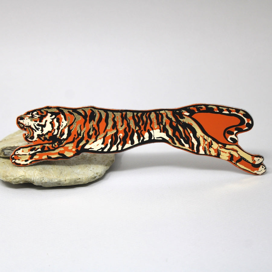 Tiger Bookmark - Orange