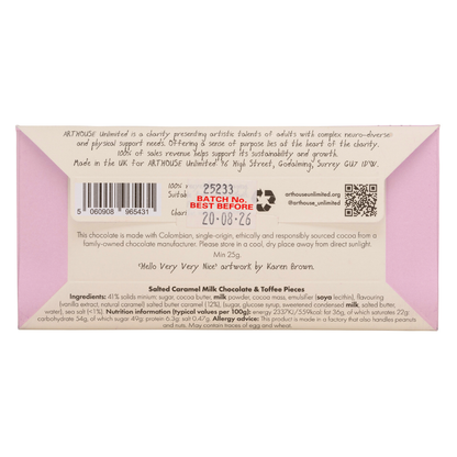 Joy Sized: Hello, Very Very Nice, Salted Caramel Milk Chocolate & Toffee Pieces