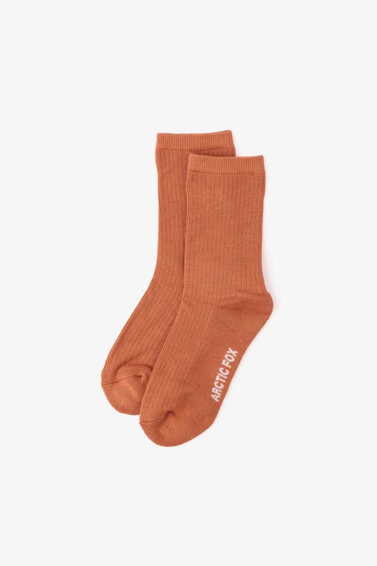 The Everyday Socks - 100% Bamboo - Terracotta Clay - AW25