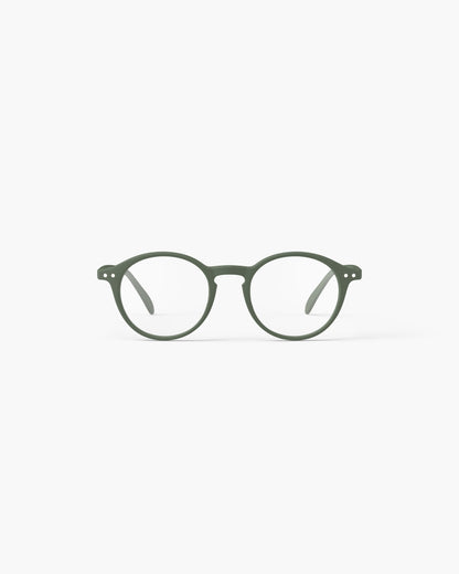 Unisex Reading Glasses - Style D - Kaki Green +1.5