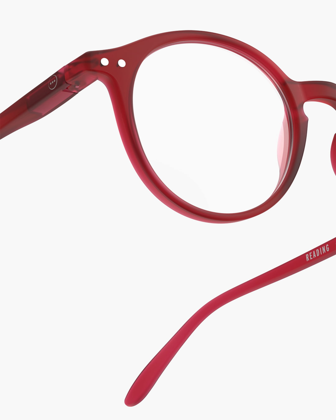 Unisex Reading Glasses - Style D - Cherry Red +2