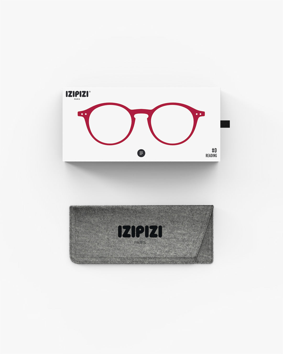 Unisex Reading Glasses - Style D - Cherry Red +2