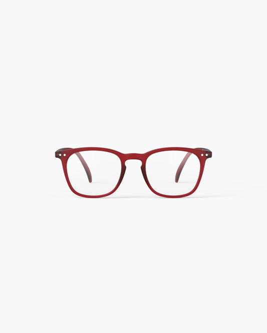 Unisex Reading Glasses - Style E - Cherry Red +3