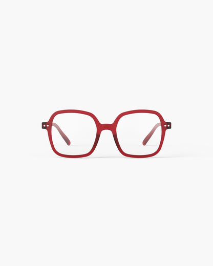 Unisex Reading Glasses - Style Office - Cherry Red +2.5