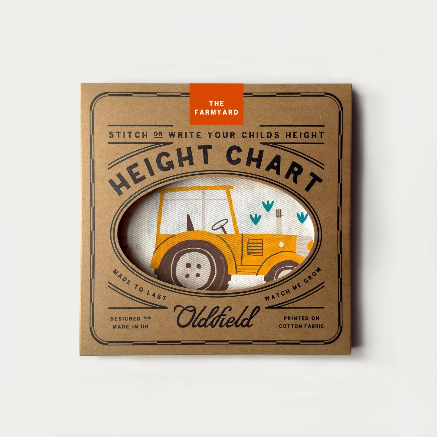 Farmyard Children's Fabric Height Chart