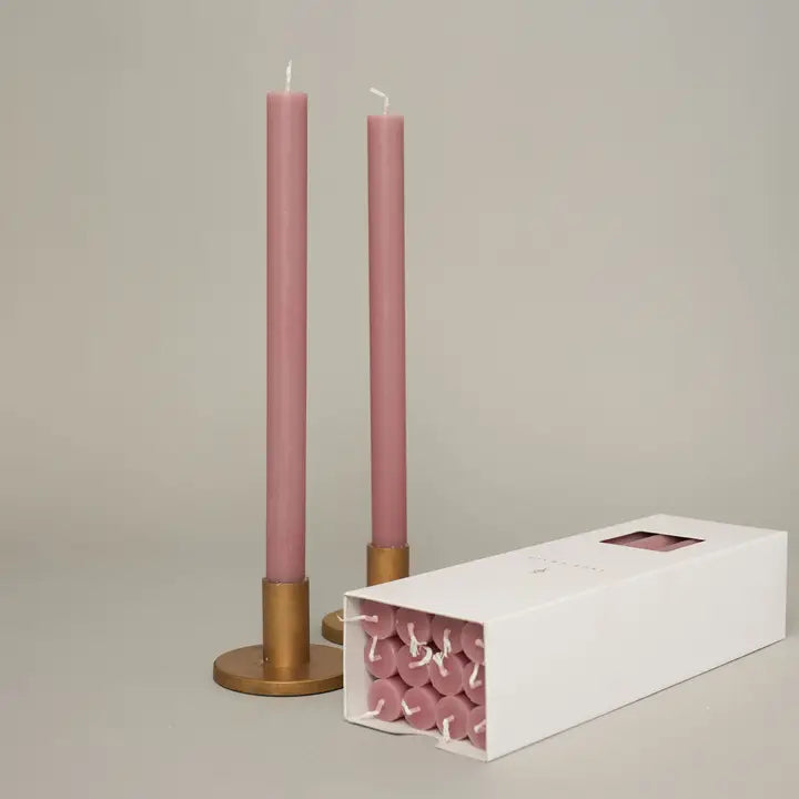 Dinner Candle (single candle) - Rose