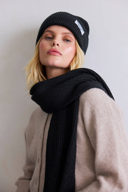 Recycled Bottle Beanie - Black Onyx - AW25