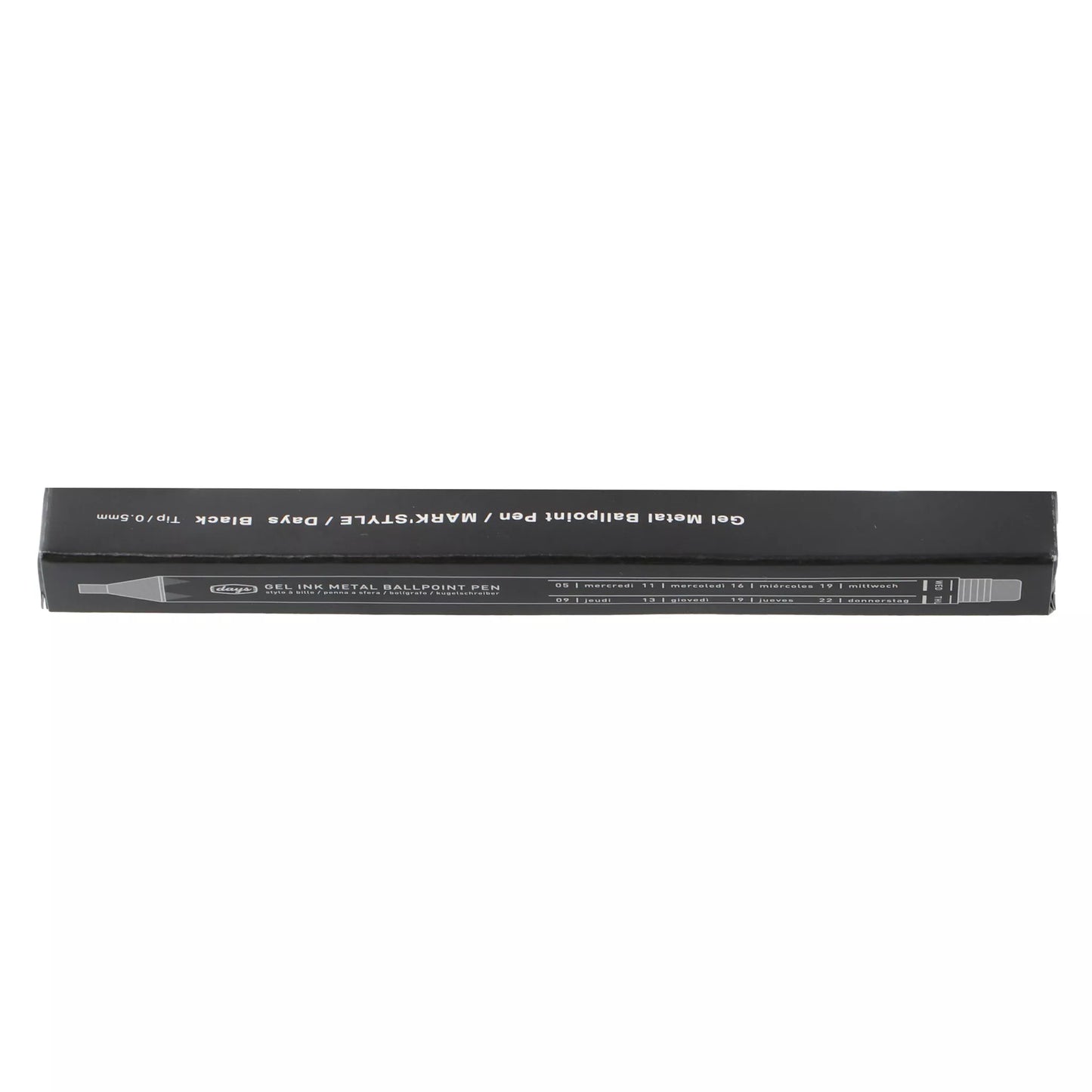 Tous Les Jours Metal Gel Pen - Black