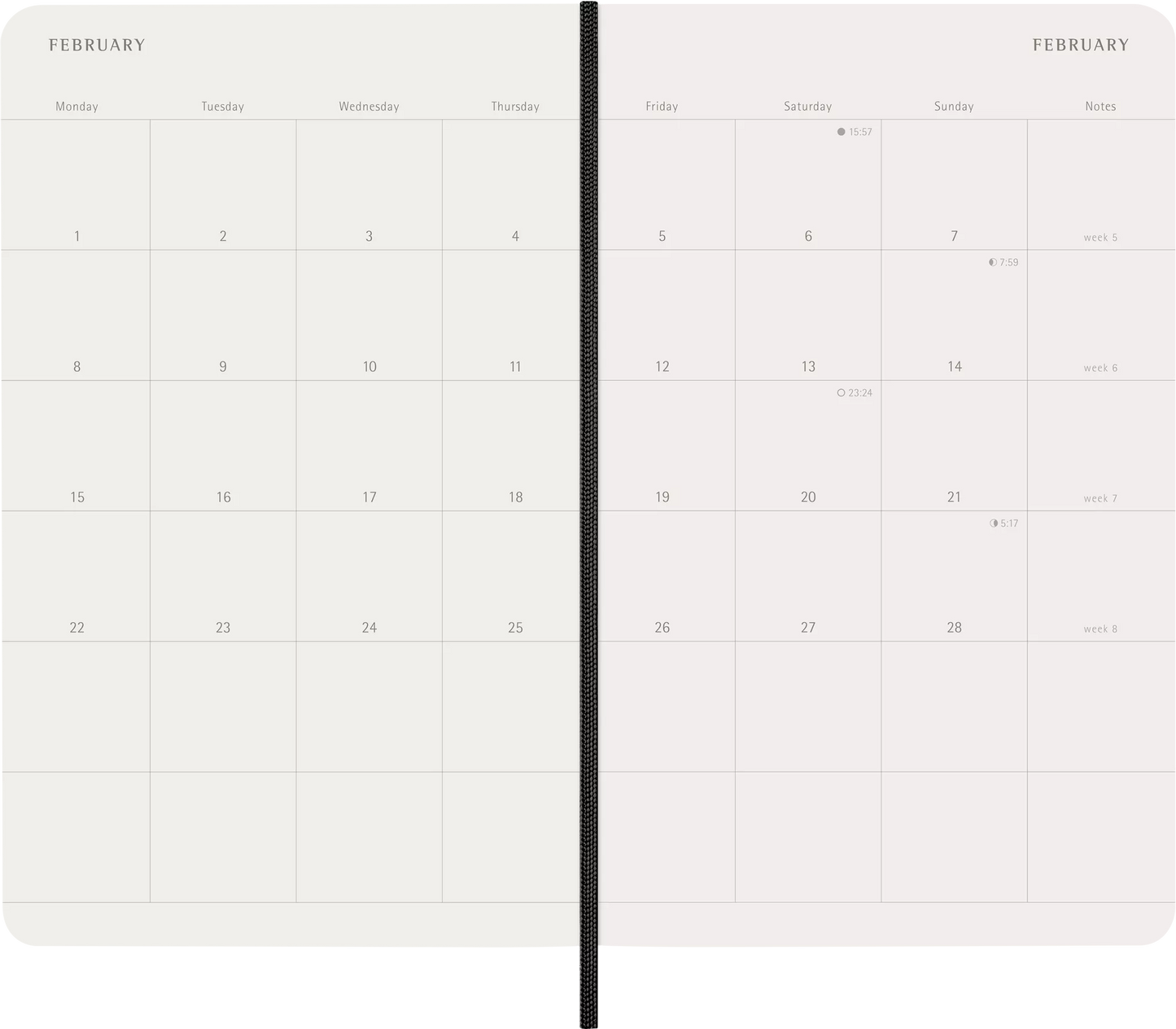 Moleskine Monthly Diary /Planner 2027 - Black