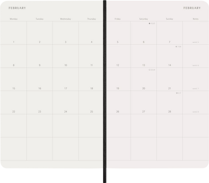 Moleskine Monthly Diary /Planner 2027 - Black