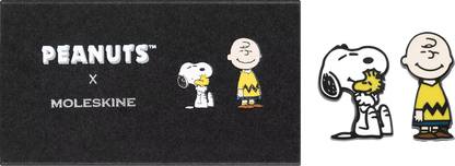 Moleskine Ltd. Ed. Peanuts Double Pin Set: Snoopy & Charlie