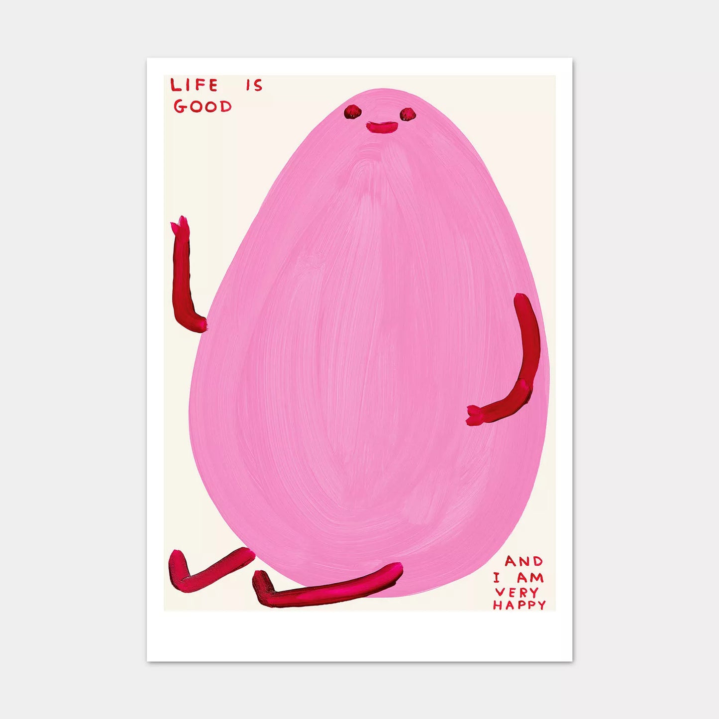 A5 Postcard Life is Good - David Shrigley