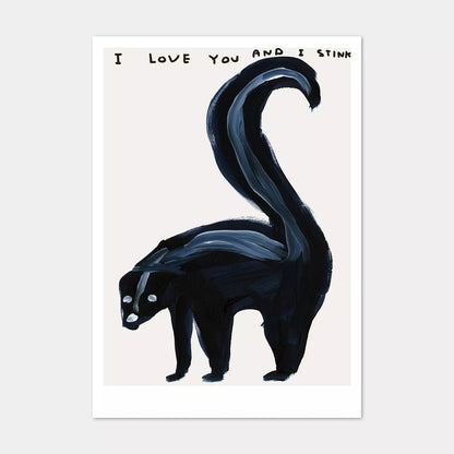 A5 Postcard Love You - David Shrigley
