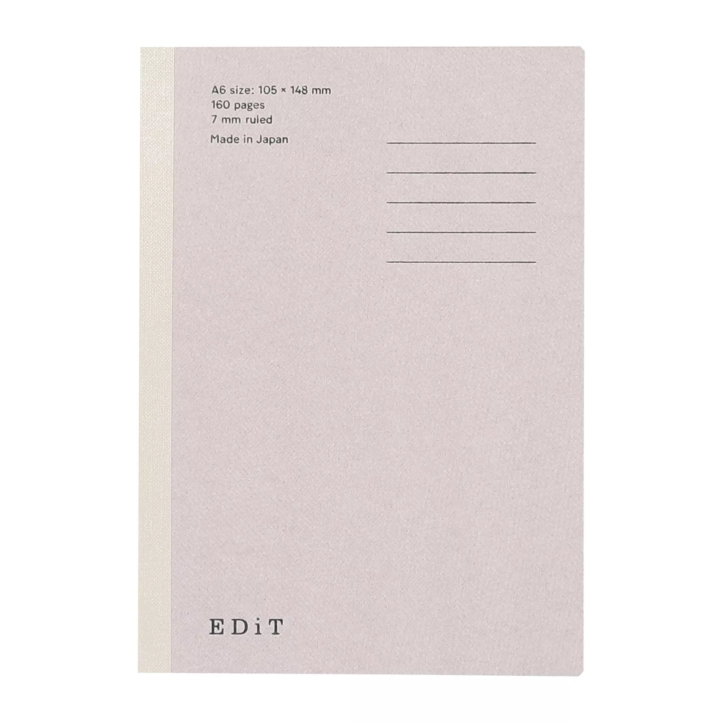EDiT Notebook A6 /160 pages - 7 mm Ruled